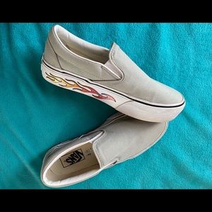 Vans Platform Grey Flame Shoes